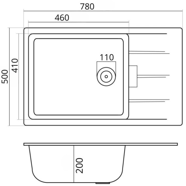 Фото - Мойка кухонная VALESO 7850 ROMA матовая (песок)