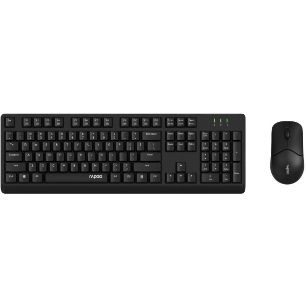 Фото - Клавиатура+мышь беспроводная Rapoo X1500 Black Фото - Клавиатура+мышь беспроводная Rapoo X1500 Black