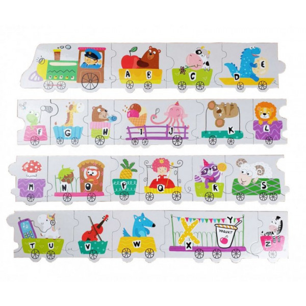 Фото - Пазлы (3-4 года) Dodo английский алфавит Паровозик (300251)