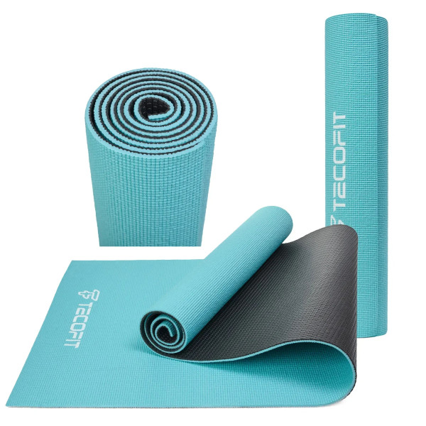 Фото - Коврик для йоги и фитнеса TECOFIT Dual Color PVC Mat 173х61х0.5 см (TOP17113491)