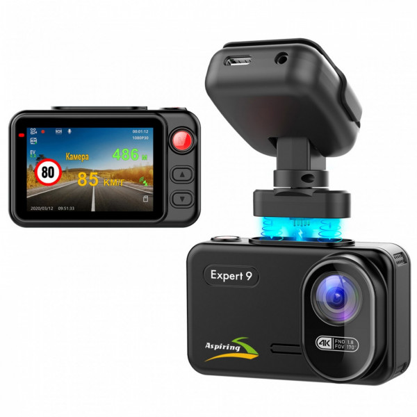Фото - Видеорегистратор Aspiring Expert 9 Speedcam WI-FI GPS 2K 2 cameras (EX123SS)