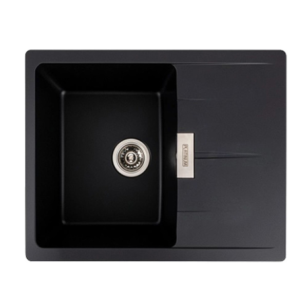 Фото - Мойка кухонная Platinum 6250 ZIRKONE матова Чорна Фото - Мойка кухонная Platinum 6250 ZIRKONE матова Чорна
