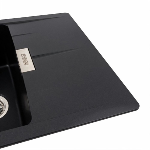 Фото - Мойка кухонная Platinum 6250 ZIRKONE матова Чорна