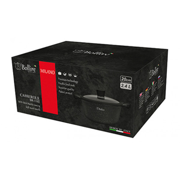 Фото - Кастрюля Bollire BR-1102 Milano 20 см 2.4 л