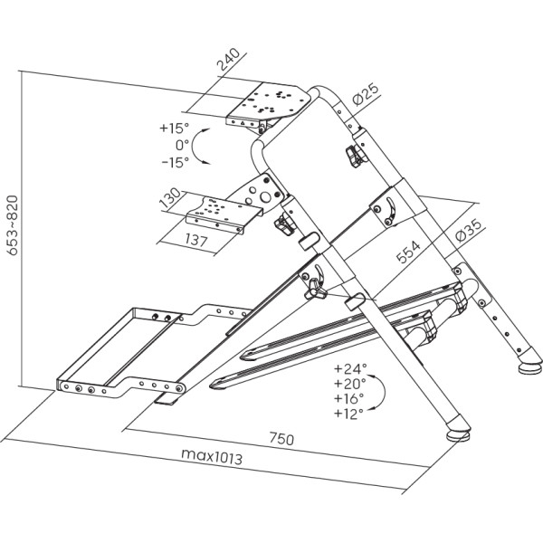 Фото - Стенд для крепления руля GamePro RS033