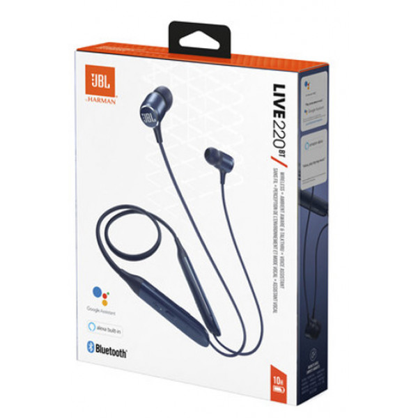 Фото - Наушники вкладыши беспроводные JBL Live 220BT Blue (JBLLIVE220BTBLU)