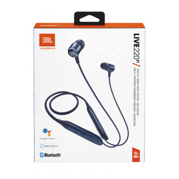 Фото - Наушники вкладыши беспроводные JBL Live 220BT Blue (JBLLIVE220BTBLU)