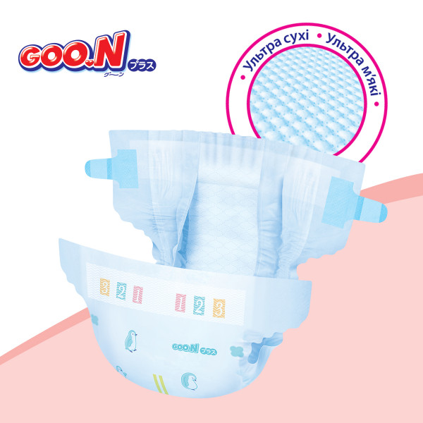 Фото - Одноразовые подгузники Goo.N Plus (М, 6-11 кг, 56 шт.) (21000628)