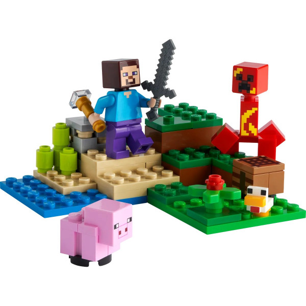 Фото - Конструктор LEGO Minecraft Засада Крипера (21177)