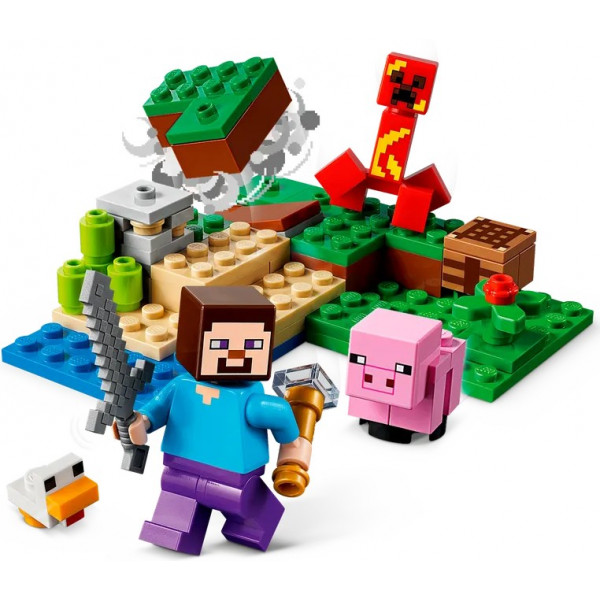 Фото - Конструктор LEGO Minecraft Засада Крипера (21177)