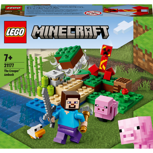 Фото - Конструктор LEGO Minecraft Засада Крипера (21177)