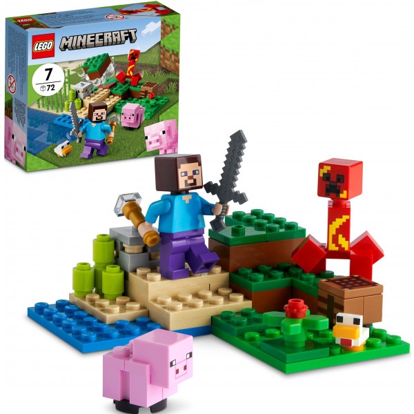 Фото - Конструктор LEGO Minecraft Засада Крипера (21177)