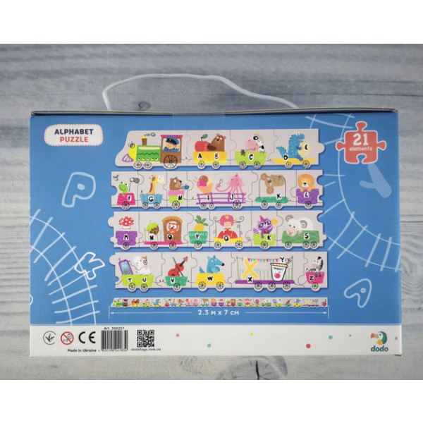 Фото - Пазлы (3-4 года) Dodo английский алфавит Паровозик (300251)