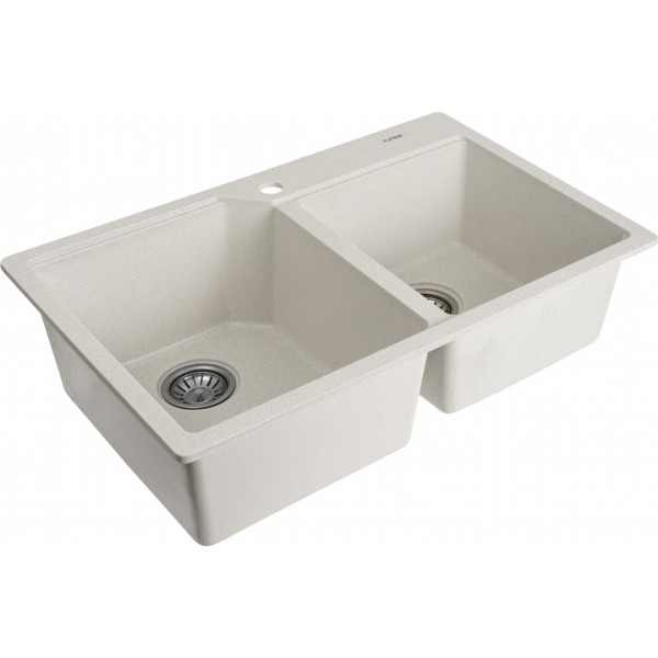 Фото - Мойка кухонная Platinum 7850 HARMONY матовая Белая в точку