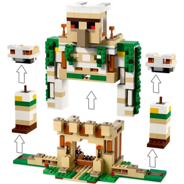 Фото - Конструктор LEGO Minecraft Крепость «Железный голем» (21250)