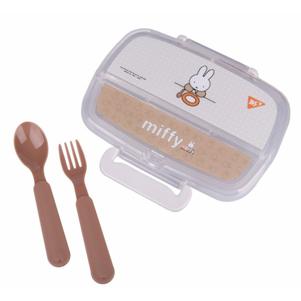 Фото - Ланч-бокс YES Miffy 750 мл с принадлежностями (708372)
