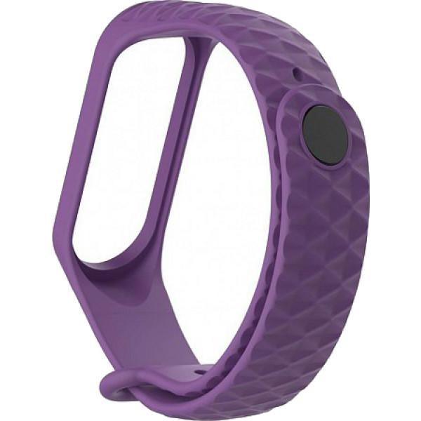 Фото - Ремешок для фитнес-браслета Xiaomi Ribbed Strap for Mi Band 3 Lilac (XMB3-RIB-LIL)
