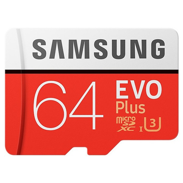 Фото - Карта памяти Samsung microSDHC 64 GB EVO Plus UHS-I Class 10 (MB-MC64GA/RU)