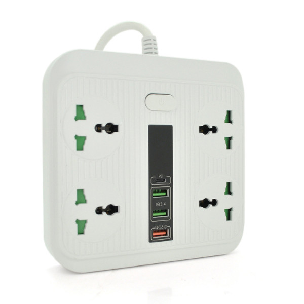 Фото - Сетевой фильтр Voltronic TB-Т18 4р+2 USB+PD 2m (21816) Фото - Сетевой фильтр Voltronic TB-Т18 4р+2 USB+PD 2m (21816)