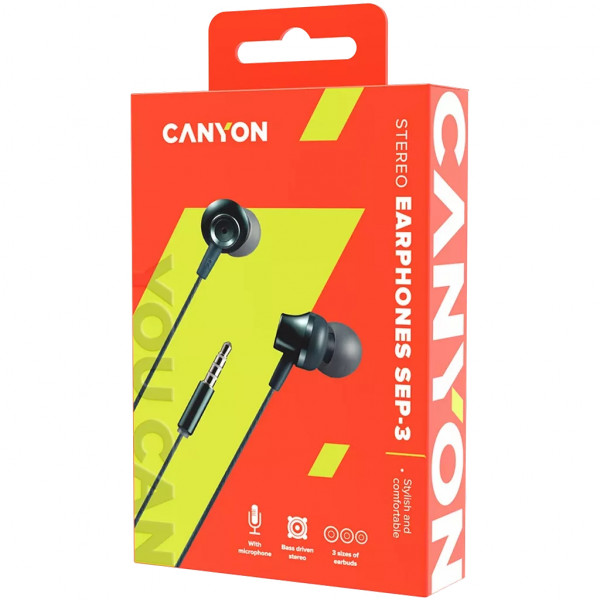 Фото - Наушники вкладыши Canyon CNS-CEP3DG Dark Gray