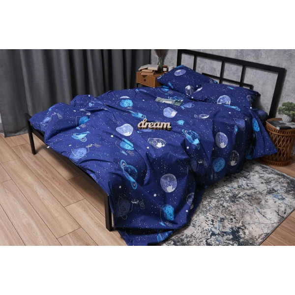 Фото - Пододеяльник полуторный Moon&Star Бязь Gold Люкс Planets Полуторна 143 x 210 см (MS-870000350)