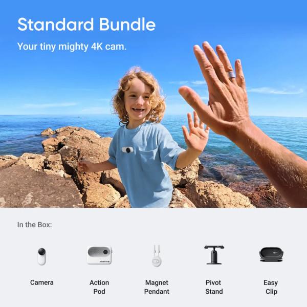 Фото - Экшн-камера Insta360 GO 3S Standard Edition Arctic White 64GB (CINSAATAGO3S06)