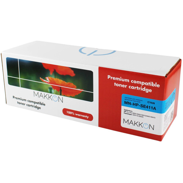Фото - Картридж для лазерных принтеров/МФУ Makkon совместимый аналог HP CE411A (305A) cyan (MN-HP-SE411A) Фото - Картридж для лазерных принтеров/МФУ Makkon совместимый аналог HP CE411A (305A) cyan (MN-HP-SE411A)