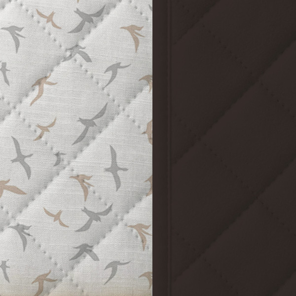 Фото - Покрывало двуспальное Zastelli BIRDS Reverce Brown/brown 200х210см Разноцветный (22672)
