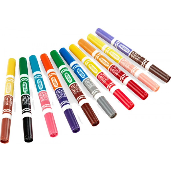 Фото - Фломастеры Crayola Silly Scents набор двухсторонний с ароматом 10 шт. (58-8344)