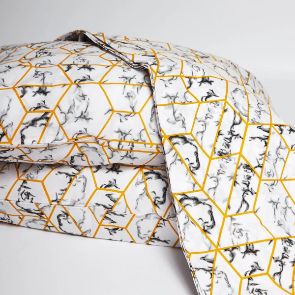 Фото - Комплект постельного белья Moon&Star Бязь Gold Люкс Modern Marble 200х220 нав. 70х70 см 2 шт. (MS-890000356)