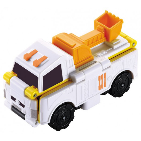 Фото - Машинка-трансформер Flip Cars 2 в 1 Бетономешалка и Траншеекопатель (EU463875-02)