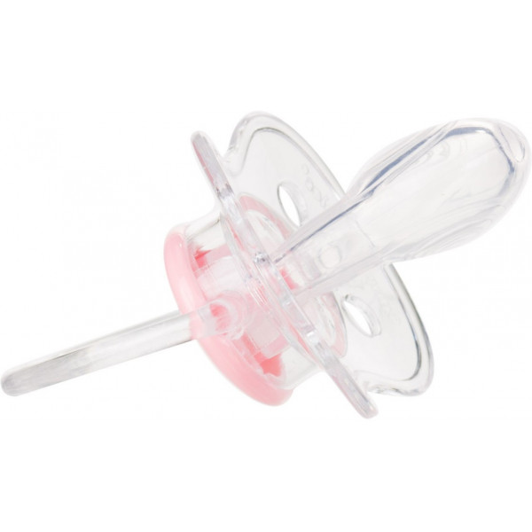Фото - Симметричная пустышка Canpol babies Newborn baby Силиконовая 18+ мес., розовые цветы, 1 шт. (22/582_pin)