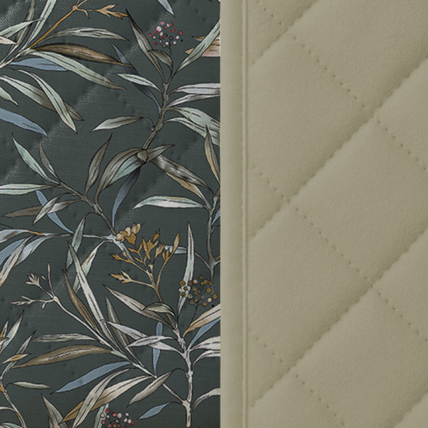 Фото - Покрывало двуспальное Zastelli OLIVA on dark/Green 200х210см Разноцветный (22673)