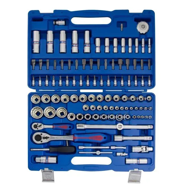 Фото - Набор инструментов KING TONY 1/4"+1/2" 110 шт. в пластиковом кейсе (SC7010MR)