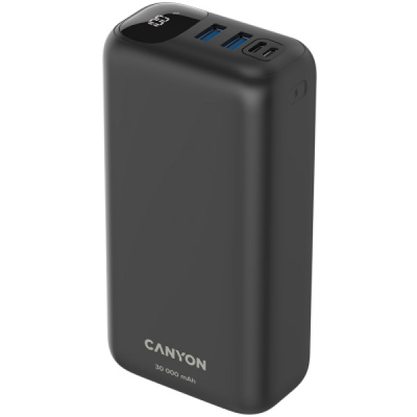 Фото - Батарея мобильная Canyon PB-301 30000mAh PD Black (CNE-CPB301B)