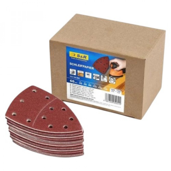 Фото - Лист шлифовальный S&R 105х152 мм 60 шт. (232105060)