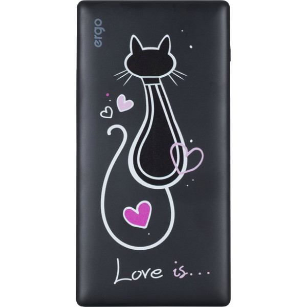 Фото - Батарея мобильная Ergo LP-83 10000 mAh Black Cat (LP-83B C)