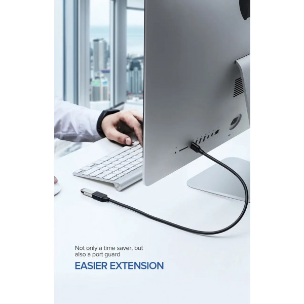 Фото - Кабель USB type A - USB type A UGREEN US129 USB 3.0 Extension Male 1.5m Black (30126)