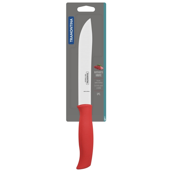 Фото - Нож кухонный Tramontina Soft Plus Red 178 мм (23663/177)