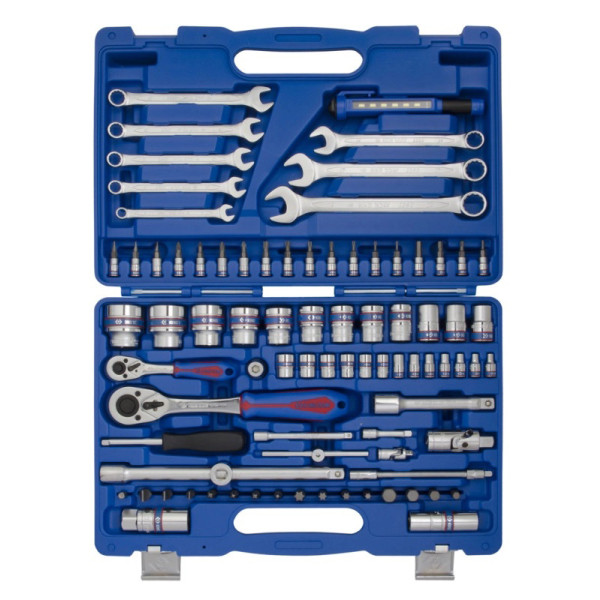 Фото - Набор инструментов KING TONY 1/4"+1/2" 83 шт. в пластиковом кейсе (SC7583MR) Фото - Набор инструментов KING TONY 1/4"+1/2" 83 шт. в пластиковом кейсе (SC7583MR)