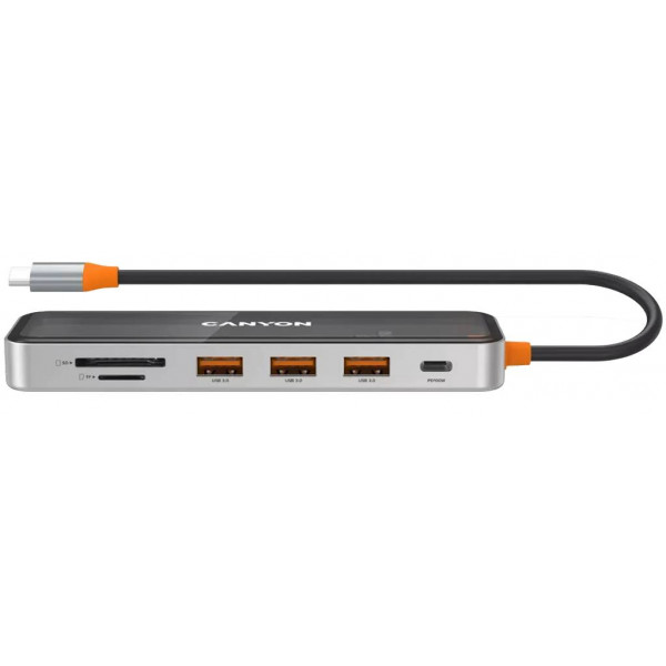 Фото - Док-станция Canyon DS-13 4k 7-в-1 USB-C Space Grey (CNS-TDS13) Фото - Док-станция Canyon DS-13 4k 7-в-1 USB-C Space Grey (CNS-TDS13)