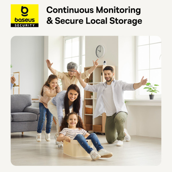 Фото - IP-камера Baseus Security P1 Series Indoor 3MP OS White EU (S0TV002132)