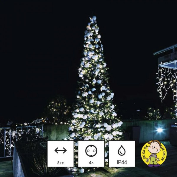 Фото - Удлинитель 220В EMOS красный резина, P14231, 4 раз, 3м.