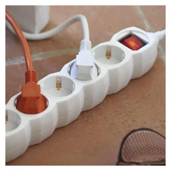 Фото - Удлинитель 220В EMOS P1522, 5 розеток, 2м.