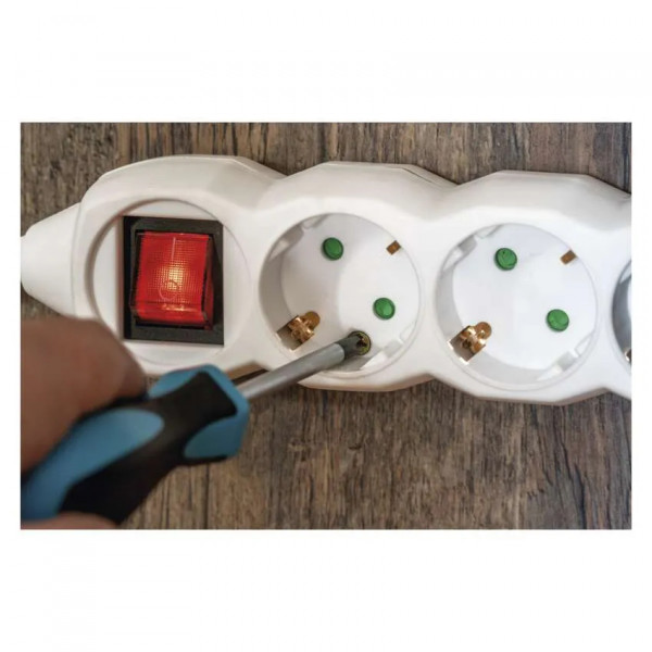 Фото - Удлинитель 220В EMOS P1622, 6 розеток, 2м.