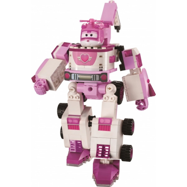 Фото - Робот-трансформер Super Wings Small Blocks 2-in-1 Buildable Transforming Vehicle Dizzy Диззи (EU385006)