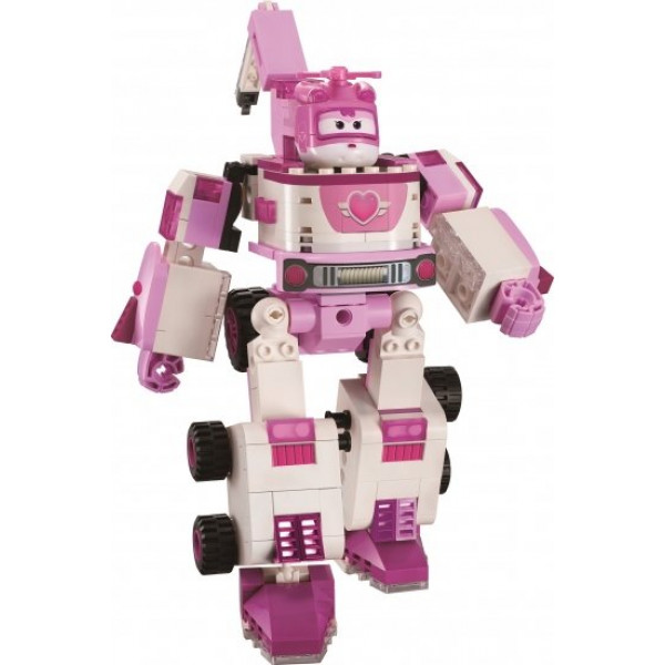 Фото - Робот-трансформер Super Wings Small Blocks 2-in-1 Buildable Transforming Vehicle Dizzy Диззи (EU385006)