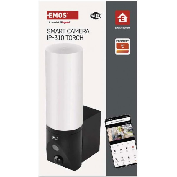 Фото - IP-камера EMOS умная H4055 GoSmart, наружная, поворотная, с Wi-Fi и подсветкой, черная