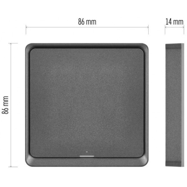 Фото - Беспроводной выключатель EMOS умный H5014 GoSmart 1 кнопка, черный