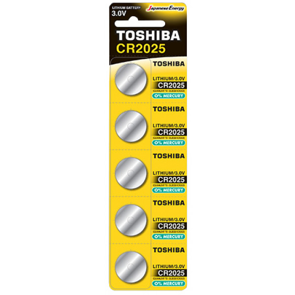 Фото - Батарейка тип CR2025 Toshiba CR2025 BP 1X5 (00152702/00167258)